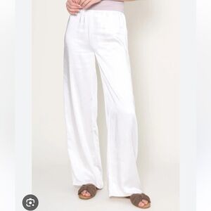 Silk Dreams Black Wide-Leg Pants